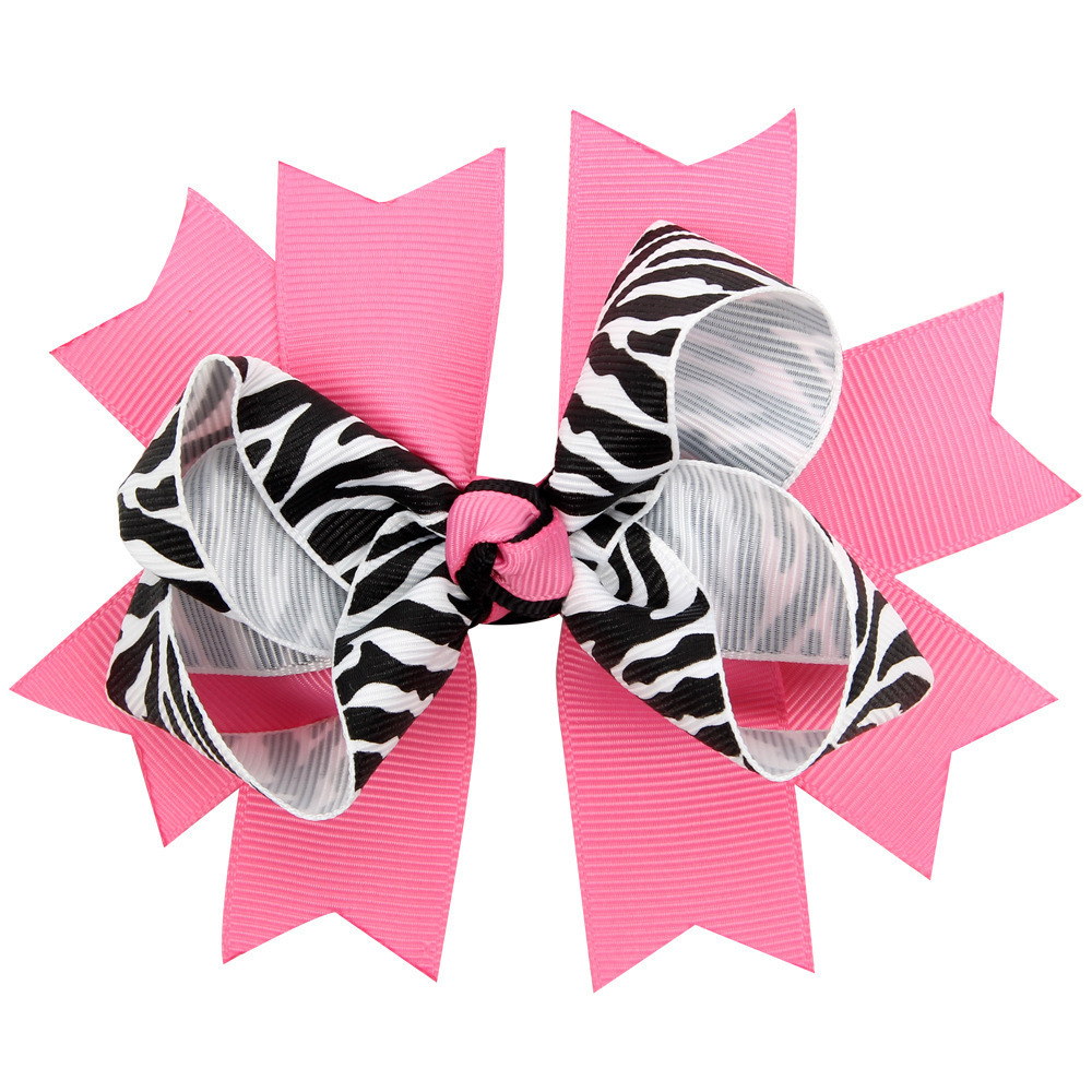 Hair Bow With Clip Girls Grosgrain Ribbon Hairbows Boutique Handmade Hairpin For Kids Hair Accessories