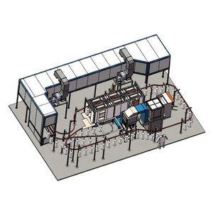 Fully Automatic Powder Coating Spray Painting Line with Overhead Conveyor