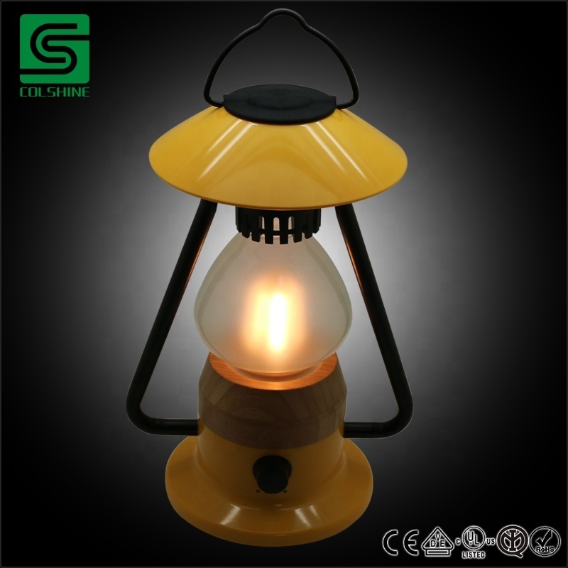 Dimmable LED Camping Lantern Rechargeable with a Bluetooth Speaker