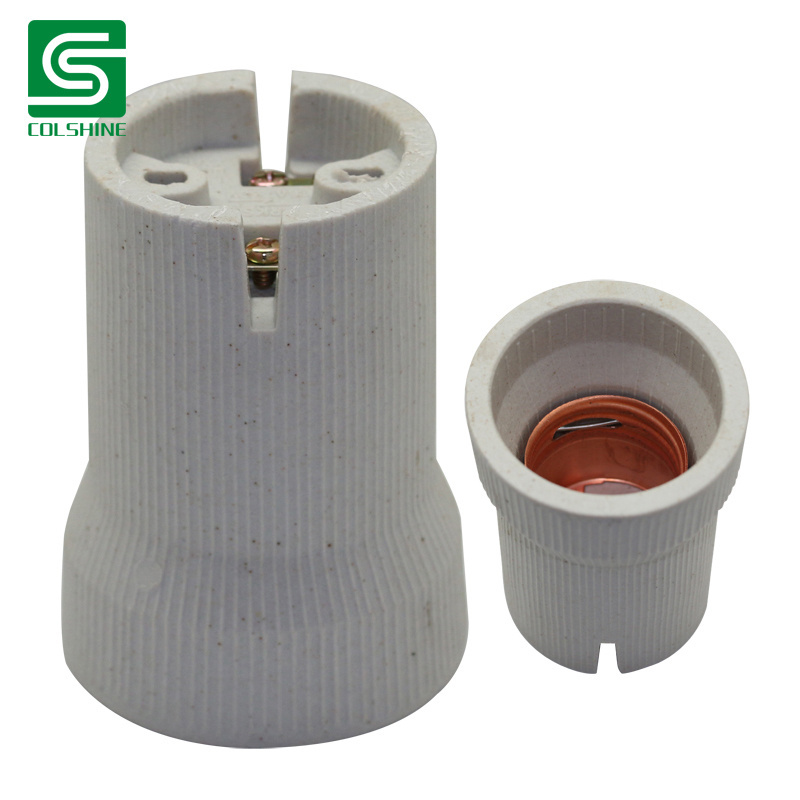 Porcelain Lamp Holder Ceramic Lamp Socket Bulb Holder with CE and ROHS Certificate