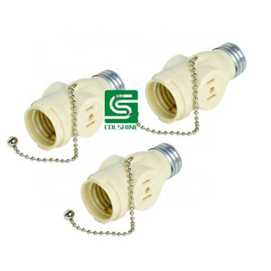 High Quality E26 Bulb Holder Pull Chain Screw Type Lamp Base for Ceiling Light Wall Lighting Fixture