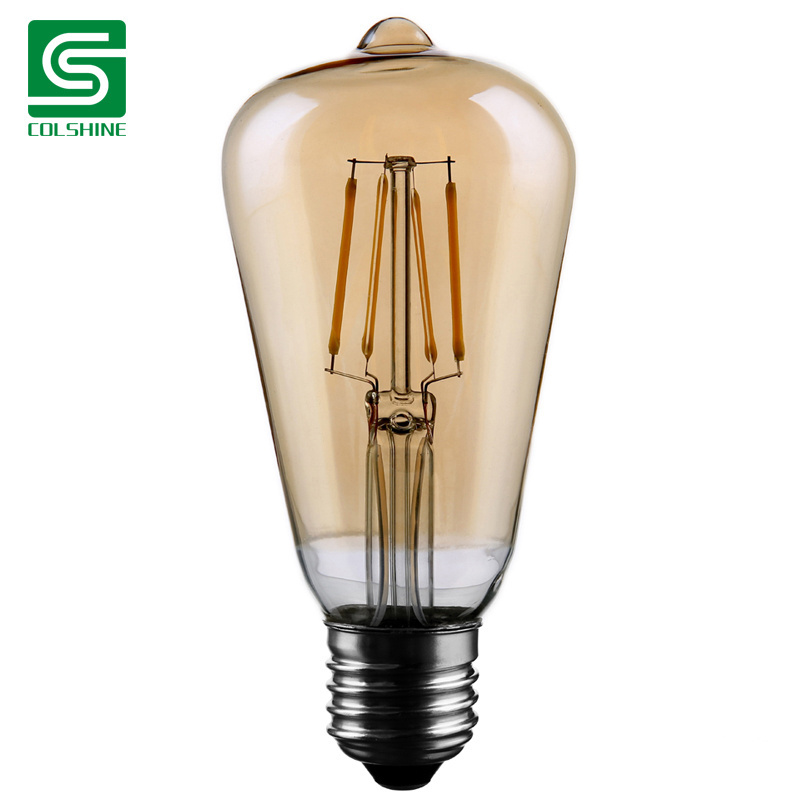 Colshine Teardrop Filament Bulb LED Vintage Edison Bulb