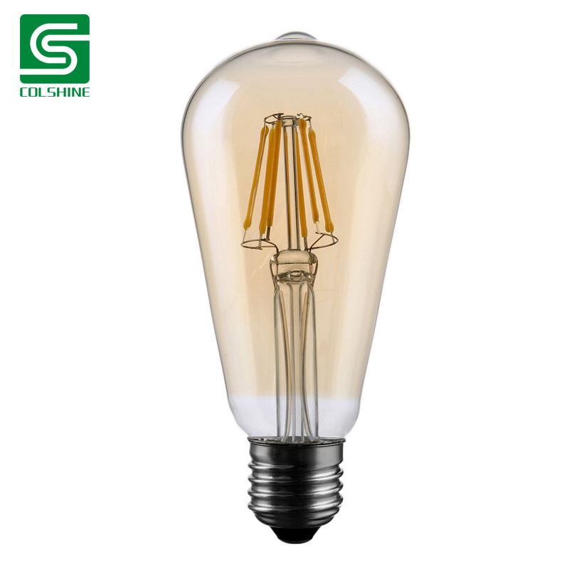 Colshine Teardrop Filament Bulb LED Vintage Edison Bulb