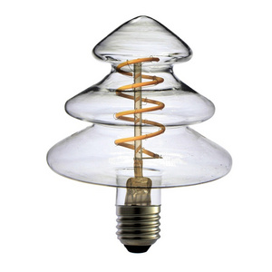 Lighting Beehive Light Bulb 4W Dimmable Large Decorative LED Vintage Edison Bulb Oversized Spiral Flexible Filament LED Bulbs