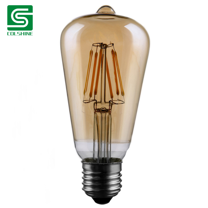 E26 E27 led filament edison screw bulb E27 globe led the filament lamp