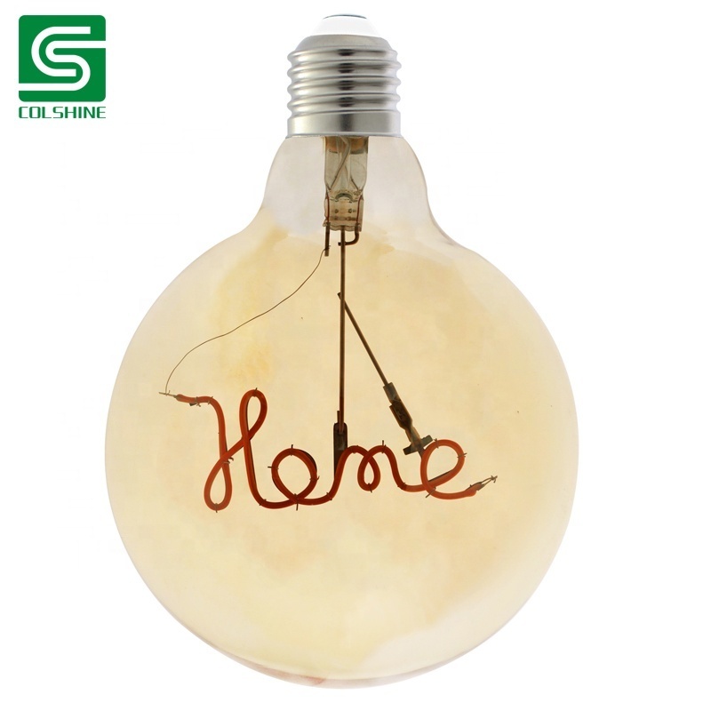 G125 LED Large Filament Bulb 4W E27 Globe Warm 2200K LED Antique Edison Bulb