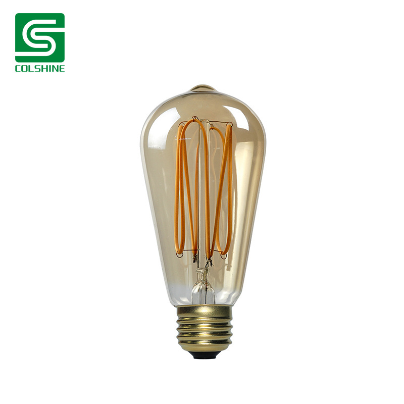 E27 LED Glass Amber Filament Bulb Decorative LED Bulb for Home Decoration