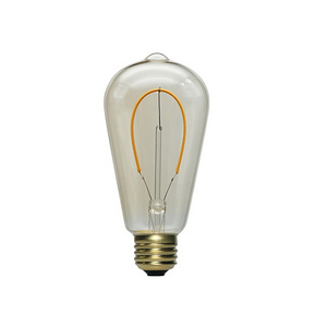 LED Vintage Edison Bulb ST 6W LED Light Filament Bulb Clear Glass Cover E27 Base