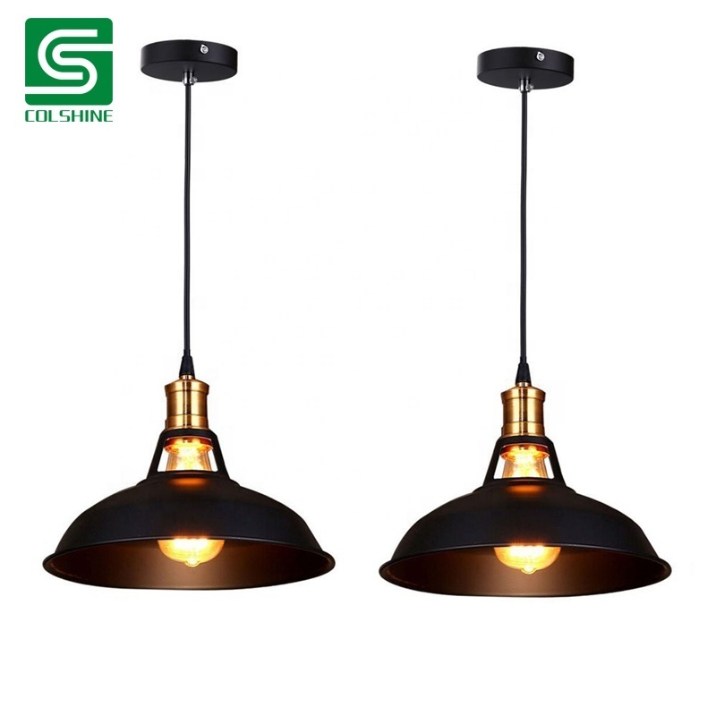 Industrial Pendant Light Fixture Metal Hanging Lamp Vintage Pendant Lighting for Kitchen Restaurant Dining Room Cafe