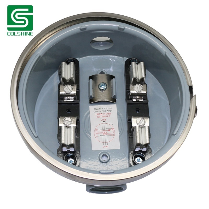 Electrical Meter Base 100A Single Phase Residential Meter Socket