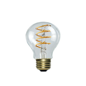 LED Filament Lamps Retro LED Spiral Filament Light Bulb A19 4W Warm White E14 E27 Vintage Edison Lamp for Home Lighting