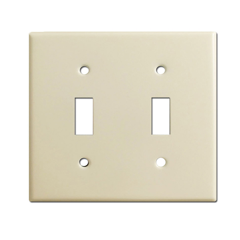 Double Toggle Ivory Light Switch Cover Decorative Outlet Cover Wall Plate