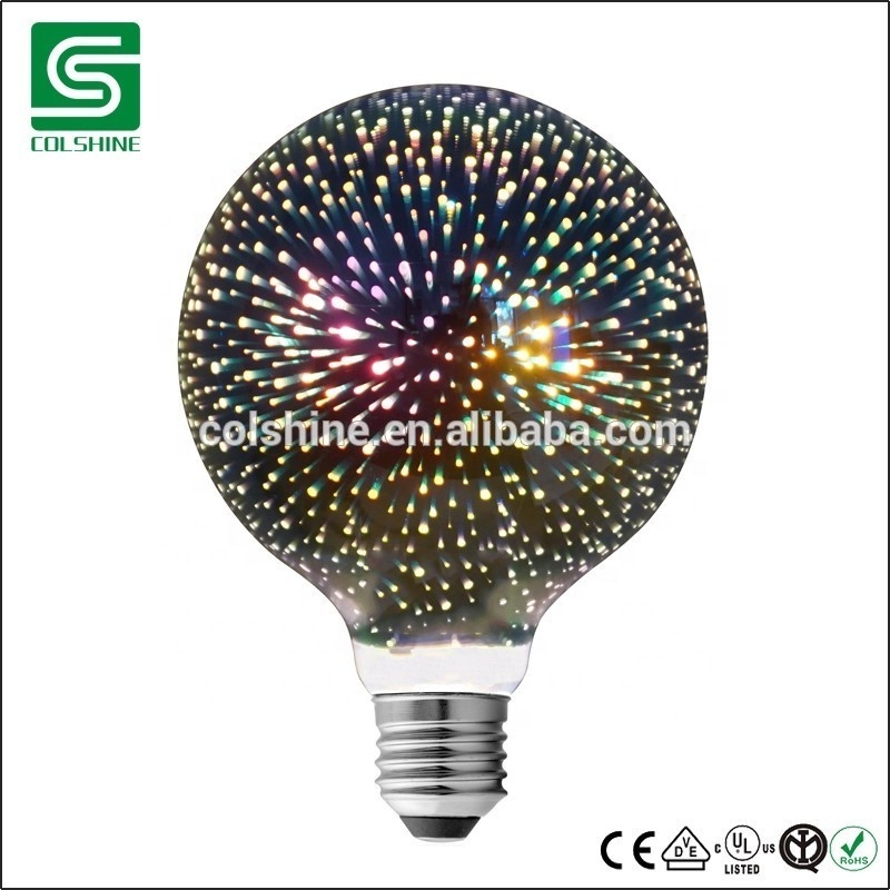 Party 3D Star Filament Bulb LED Edison Bulb E27 Colourful LED Lamp