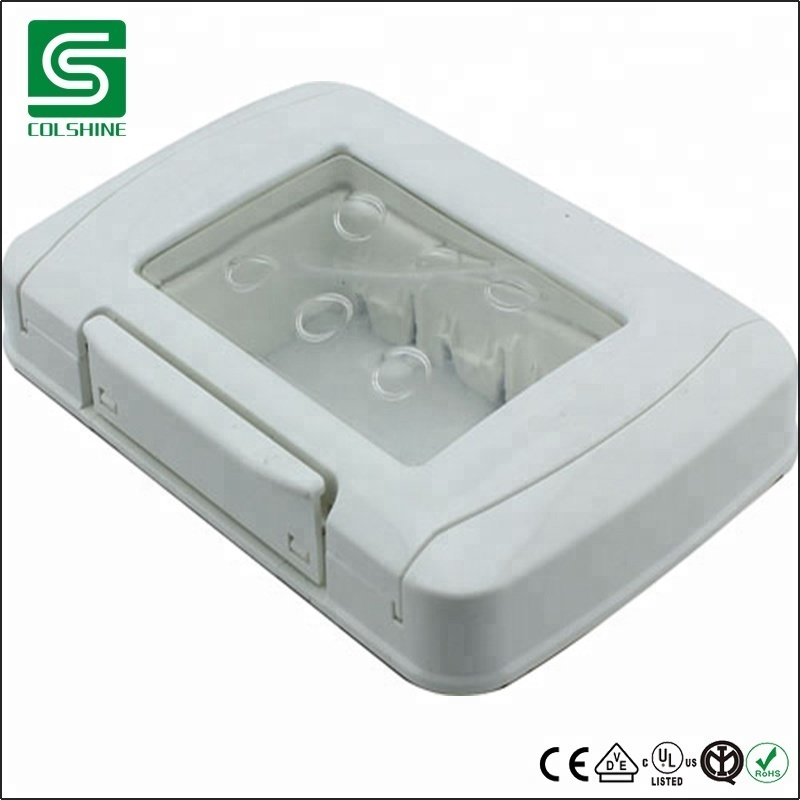 4 gang 4 way PC cover/wall plate for Italian socket and switch