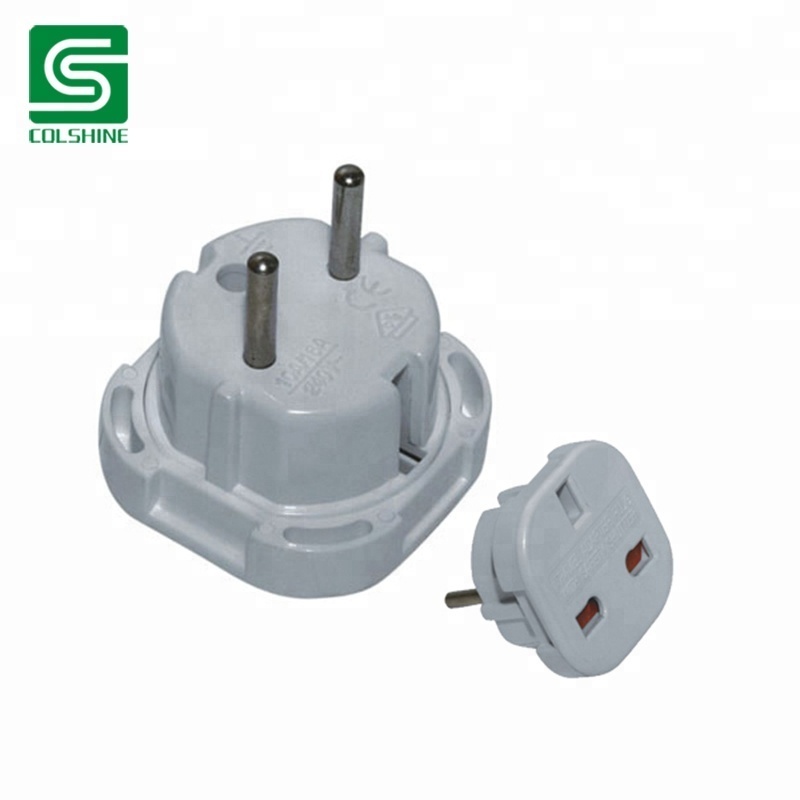 Colshine 10A 16A 250V schuko Germany electrical power plug adapter/ male electrical plug