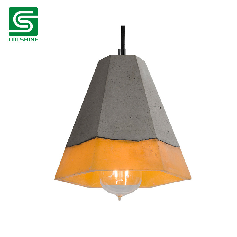 Pendant Light With Resin Cement Cast/ Nordic Style Concrete Lighting