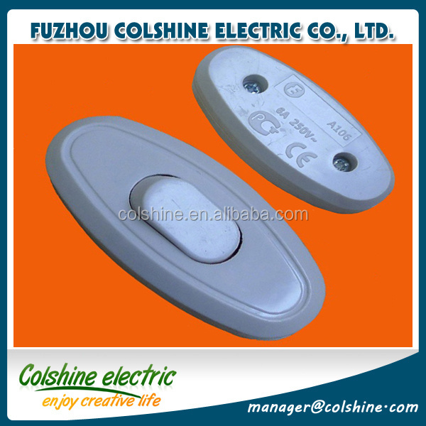 Colshine CE listed ABS 3A 250V one way push bell switch/1gang wall door calling bell push button