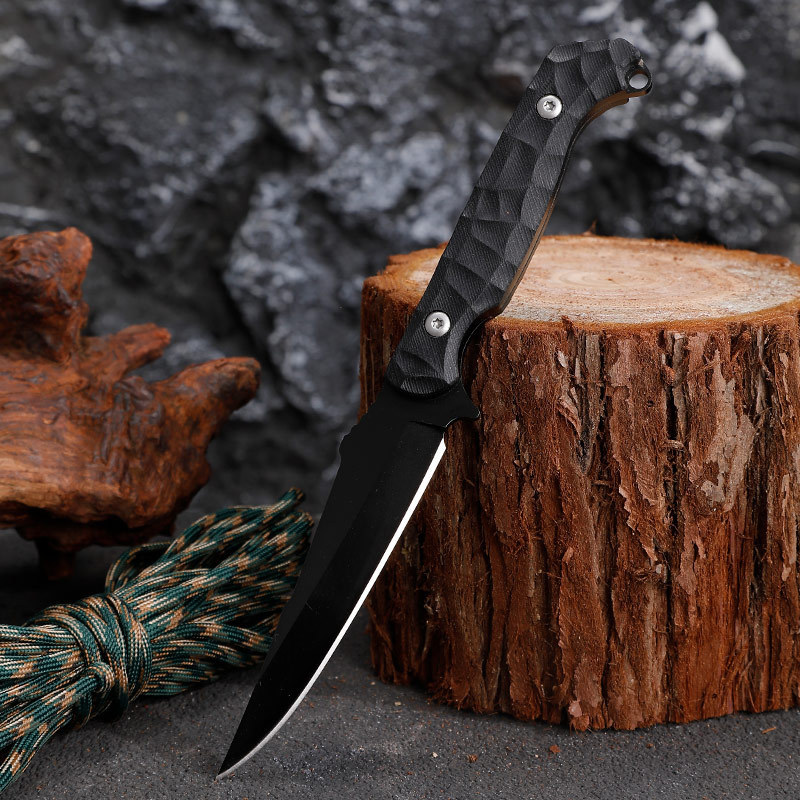 Gift Collection Custom Logo High-End Fixed Blade G10 Handle Outdoor Camping Production Survival Knife