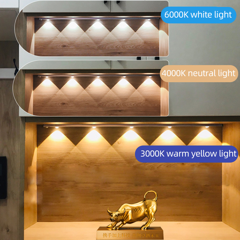 Modern Design Magnetic 3M Sticker Lamp Motion Sensor Strip For Closet Kitchen LED Cabinet Light