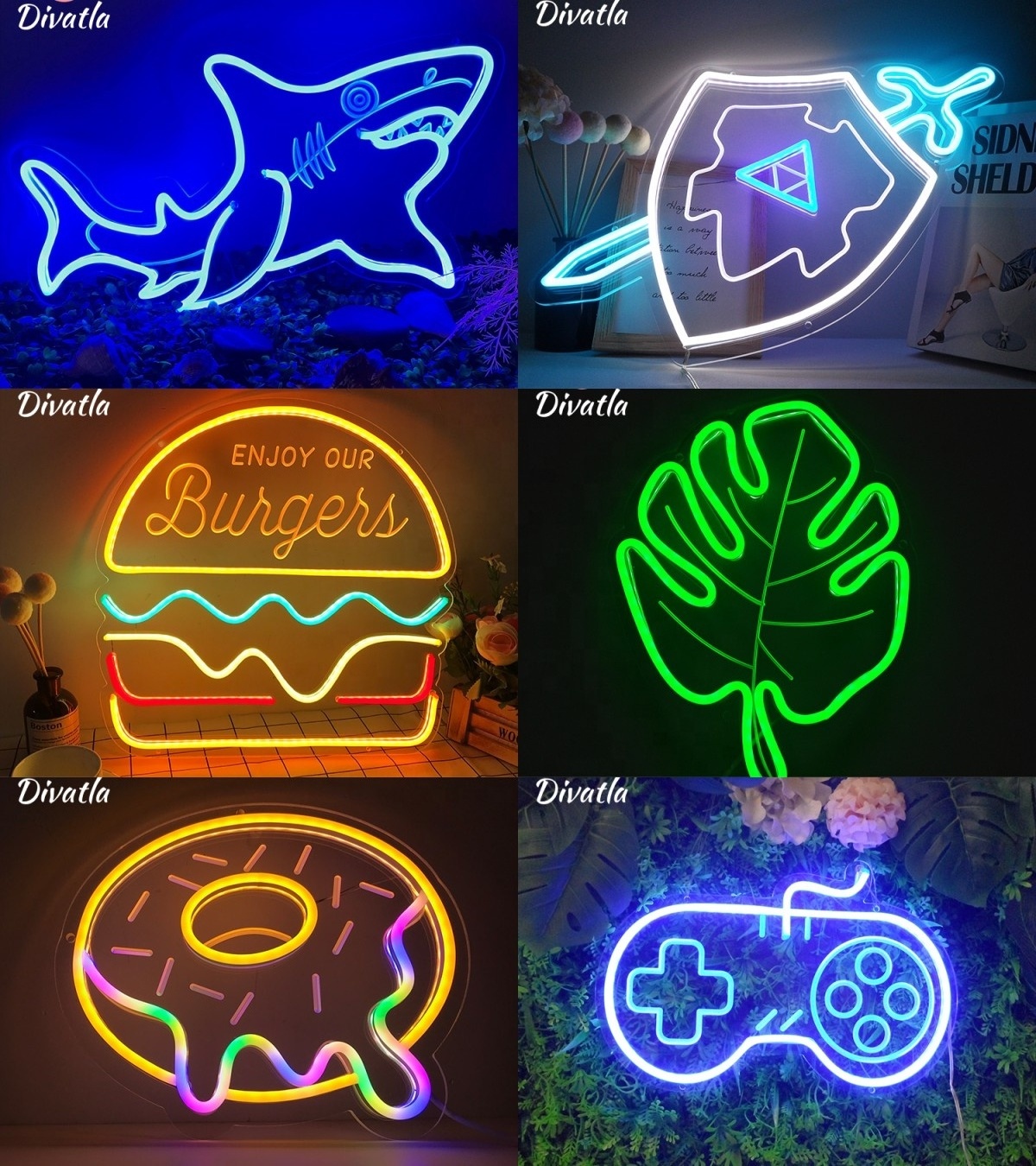 Wholesale Custom Wedding LED Illuminated Sign Party DIY Acrylic Board Flexible Light LED Neon Sign