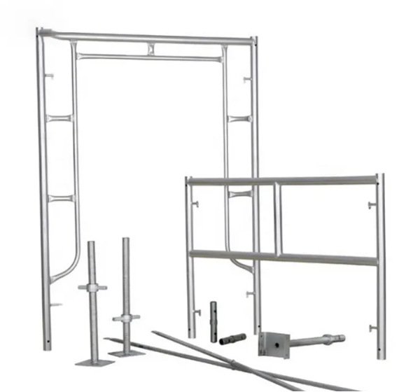 Comaccord Ladder Frame Scaffolding Steel Ladder Main Frame Scaffolding System With Joint Pin Cross Brace