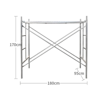 Handrail Frame Scaffold Construction Frame Ladder Scaffolding Heavy Duty Steel Safety Industrial Mason Ladders