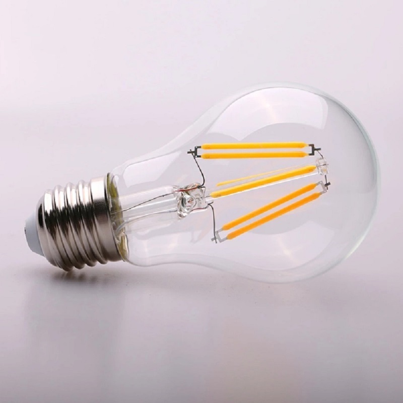 Indoor Lighting 4w 6w 8w Led Filament Bulb A60 E27 B22 Led Light