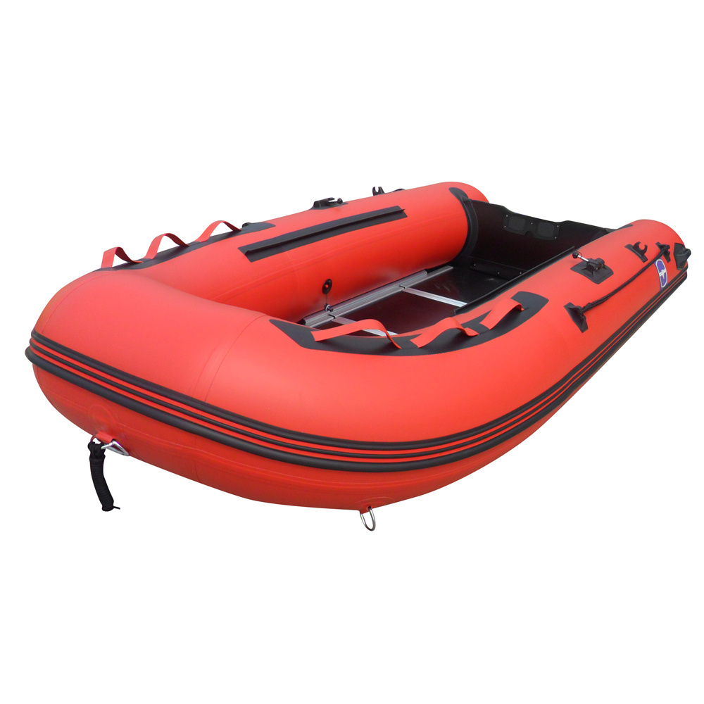 CE Wholesale PVC Fishing Dinghy aluminum Flik Flak inflatable boat semi-rigid inflatable boat