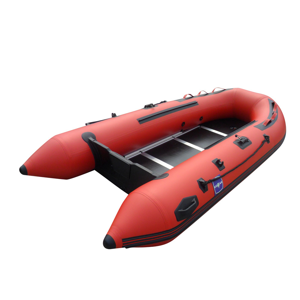 CE Wholesale PVC Fishing Dinghy aluminum Flik Flak inflatable boat semi-rigid inflatable boat