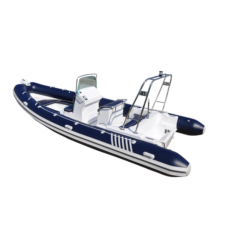 Comax CE China Rib 580 Inflatable Boat Rigid PVC Heavy Duty Rubber Boat with sun deck