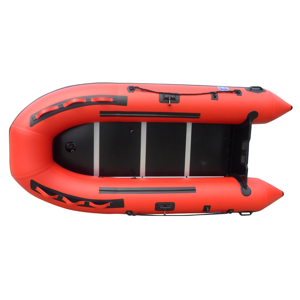 CE Wholesale PVC Fishing Dinghy aluminum Flik Flak inflatable boat semi-rigid inflatable boat