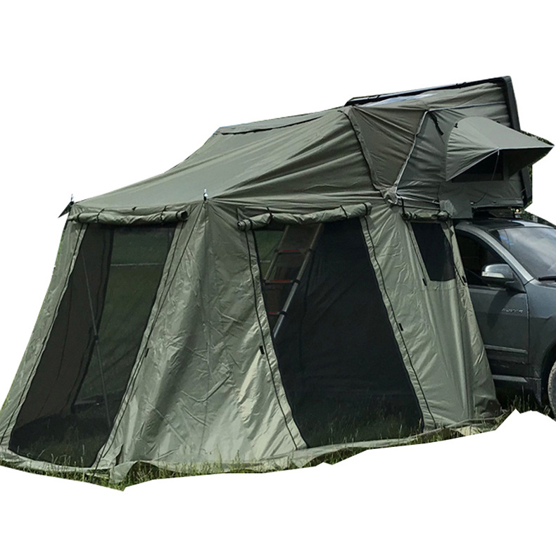 Hardshell camp cover camper portable canvas clam aluminum car roof top tent