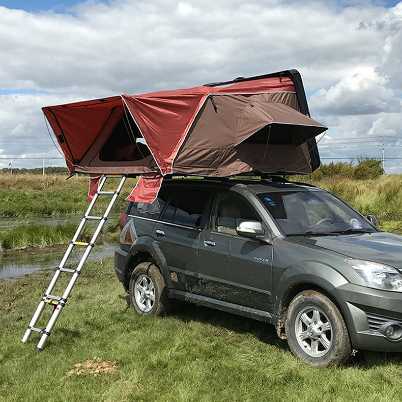 Hardshell camp cover camper portable canvas clam aluminum car roof top tent