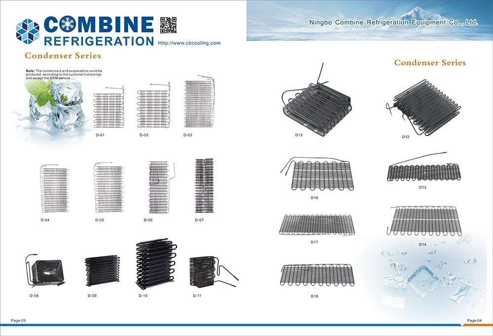 Wire tube condenser for Refrigerator freezer condenser and water dispenser condenser