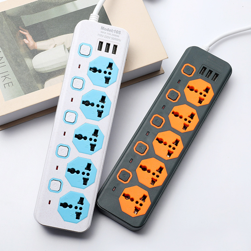 Cheap Price 4 Way Power Board Strip Electrical USB Extension Wire Socket with Switch for Iraq Kuwait Dubai Saudi Arabia