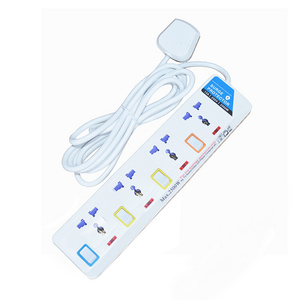 Iraq Kuwaite Dubai Hot Selling UK Plug Power Lead Strip 4 Gang Electrical 13A Extension Cord Socket with Switch