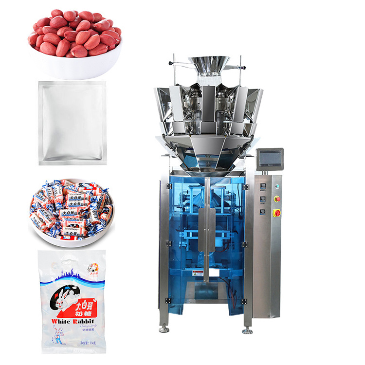 Precise Multifunctional Multihead Weigher Cat Litter Filling Machine Gummy Candy Peanut Packing Machine