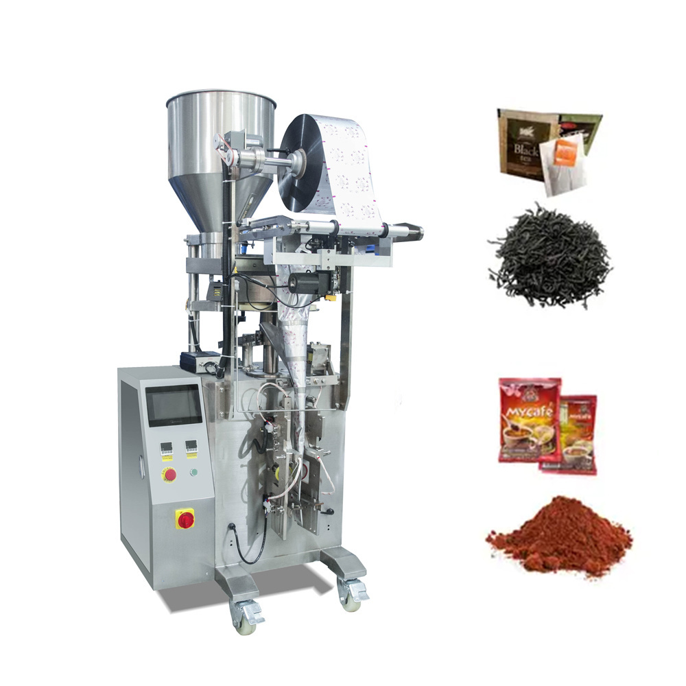 Vertical tea bag form fill seal machine vertical nylon triangle tea bag sugar bag sachet packaging machine