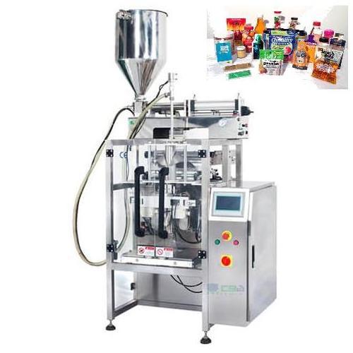 Multifunctional Small Vertical Filling Beverage Liquid Milk Sauce Honey Peanut Butter Packaging Machine