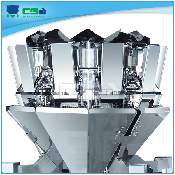 Reliable granular confectionery coffee beans vertical foil fill seal VFFS multi-head weigher packaging machine