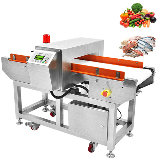 Hot selling shrimp seafood frozen packaged products metal detector machine for food