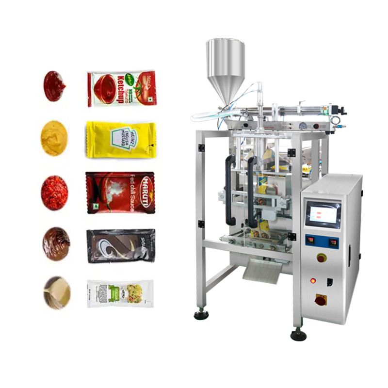 Automatic Curd Jam Ginger Garlic Paste Shea Butter Chutney Sauce Pouch Yogurt Peanut Butter Packing Machine