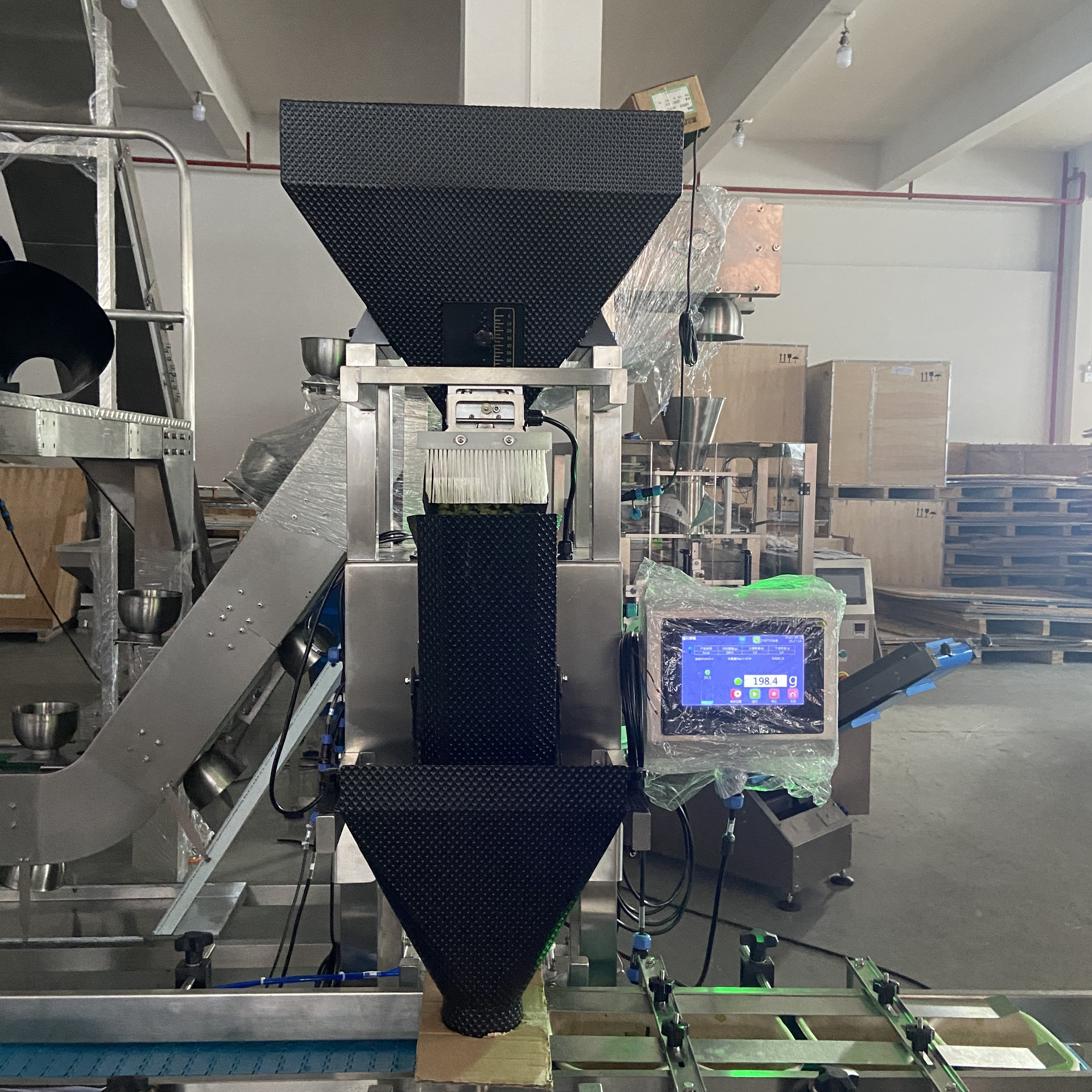 Full Automatic Coffee Salt Weighing Filling Machine With Single Head Linear Weigher