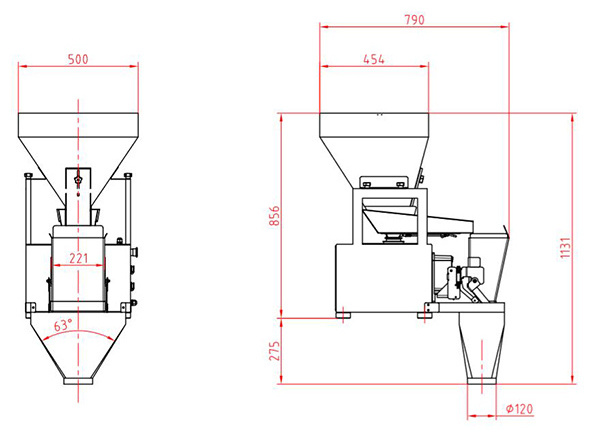 High Precision Feed Vertical Packaging Machine Seed Grain Linear Weigher Weighing Machine