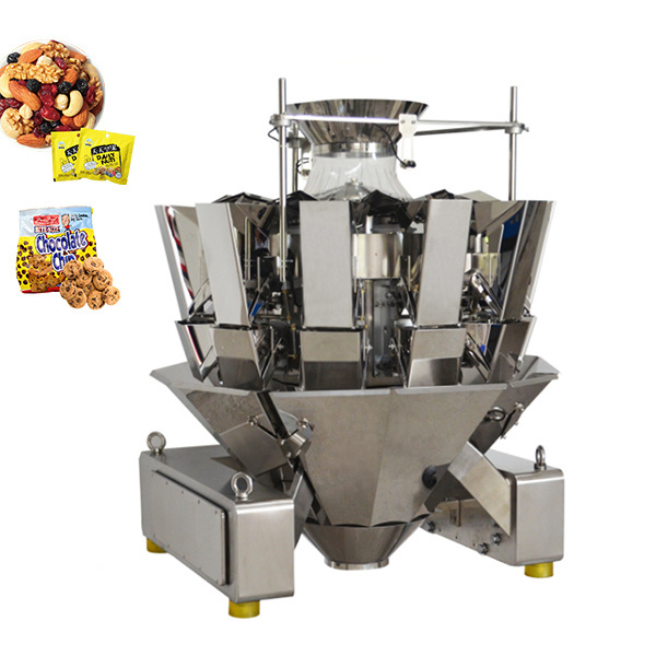 14 Head Multi Function Combination Weigher Filling Gummy Candy Nuts Automatic Multihead Weigher Packing Machine