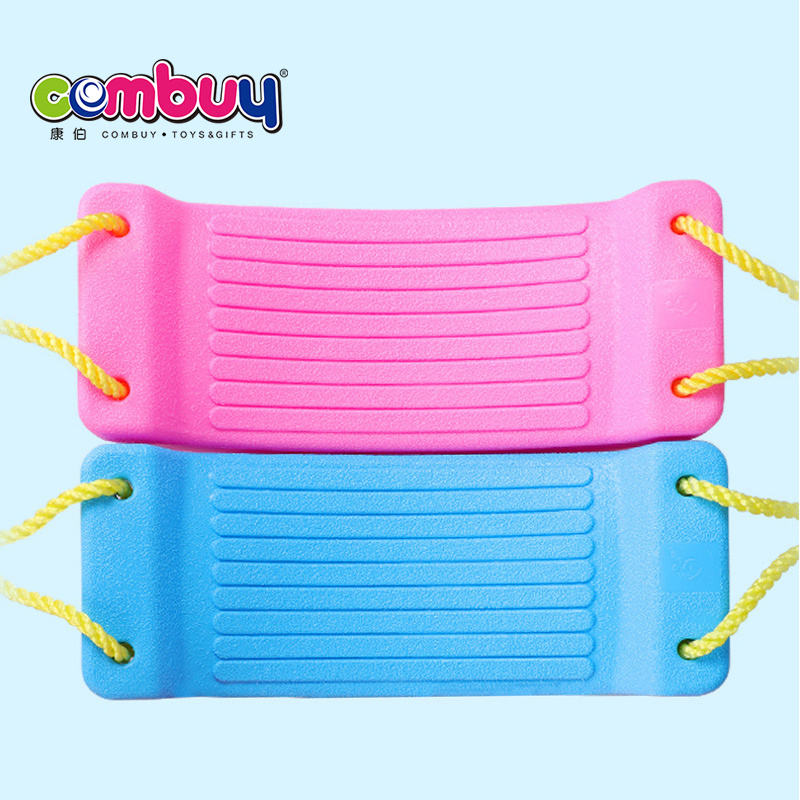 Hang chair board plastic outdoor play children swing with belt