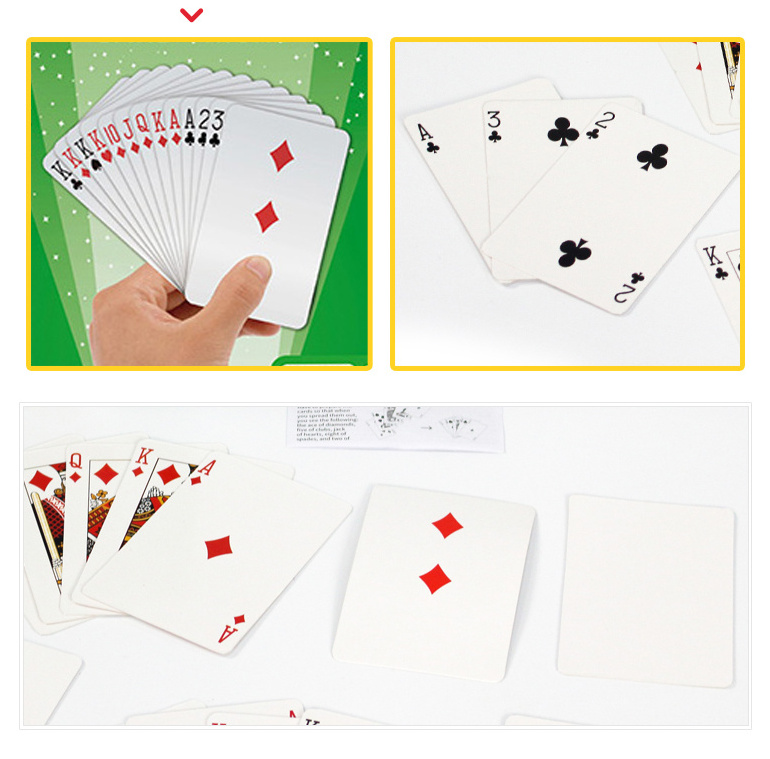 Low price classic easy play game poker set magic trick card