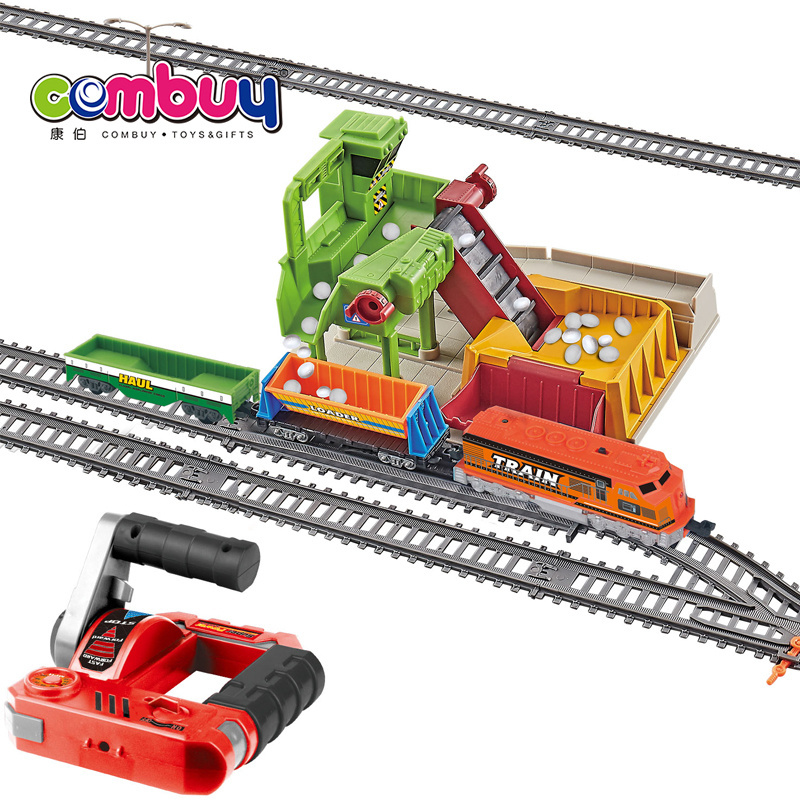 RC toys train railway vehicle electric slot car racing track set