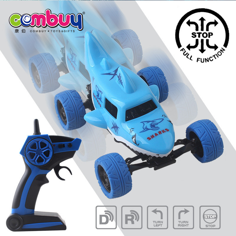 Dolphin shark high speed remote control rc stunt rolling car