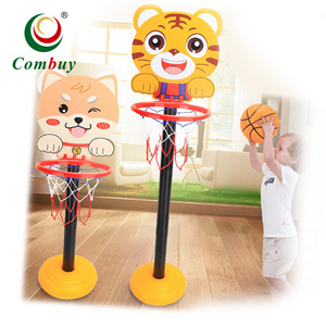 Sport set toy kids ball toys stand animals basketball hoop mini